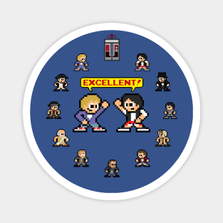 Bill & Ted's Excellent Pixel Art Magnet